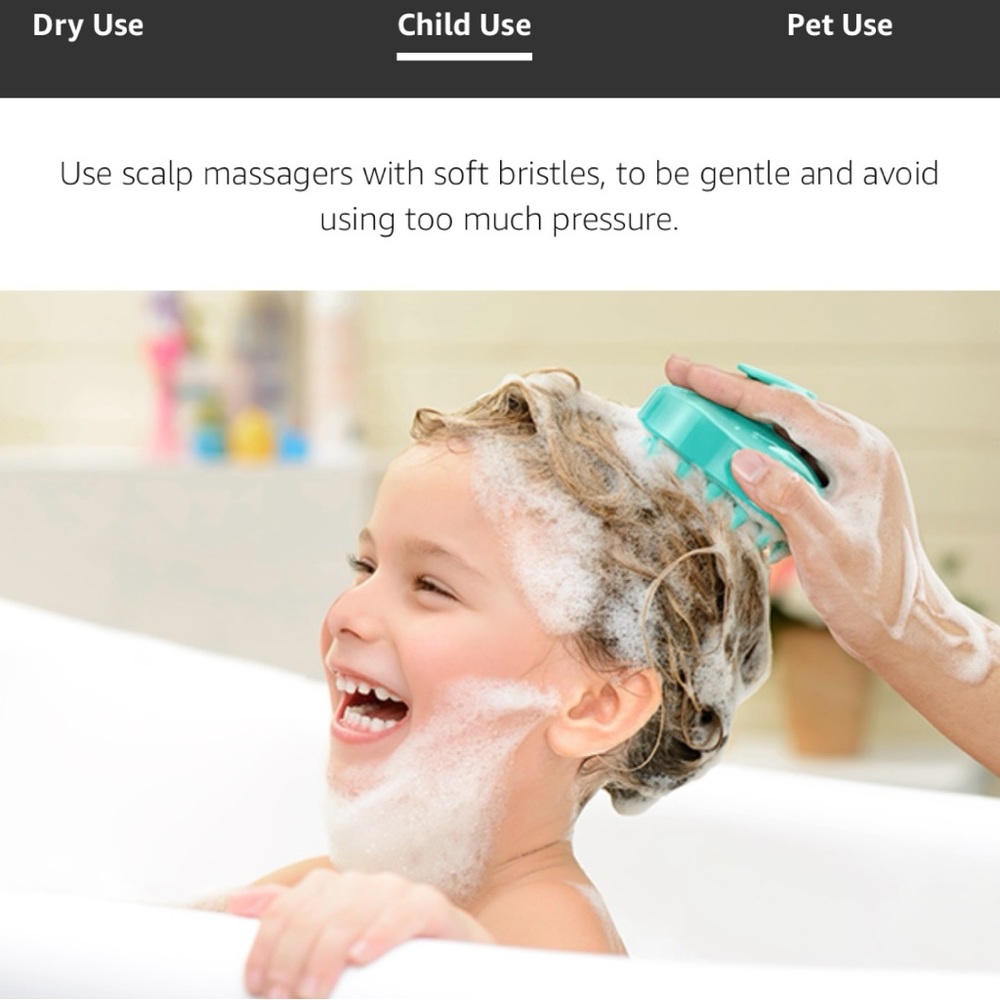 HEETA HAIR SCALP MASSAGER SHAMPOO BRUSH - 2 PACK! - Picture 7 of 16